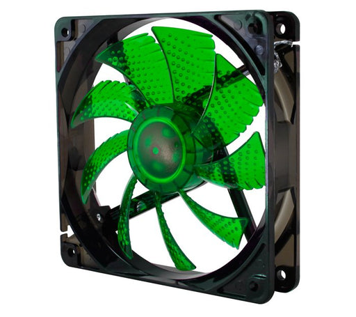 EAN 8436532162039 - NOX Coolfan 120 LED Carcasa del ordenador Ventilador 12 cm Negro, Verde imagen 1