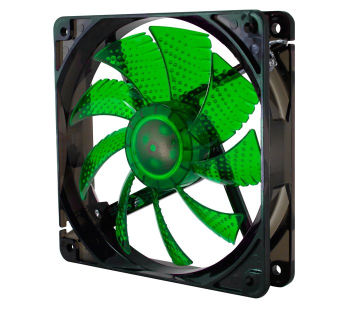 EAN 8436532162039 - NOX Coolfan 120 LED Carcasa del ordenador Ventilador 12 cm Negro, Verde imagen 1