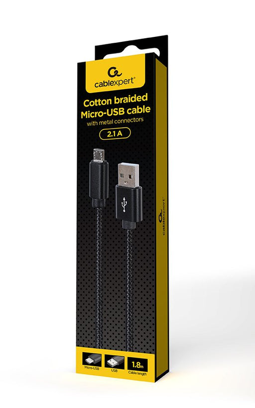 EAN 8716309128230 - Gembird CCDB-MUSB2B-AMBM-6 cable USB USB 2.0 1,8 m USB A Micro-USB B Negro imagen 1