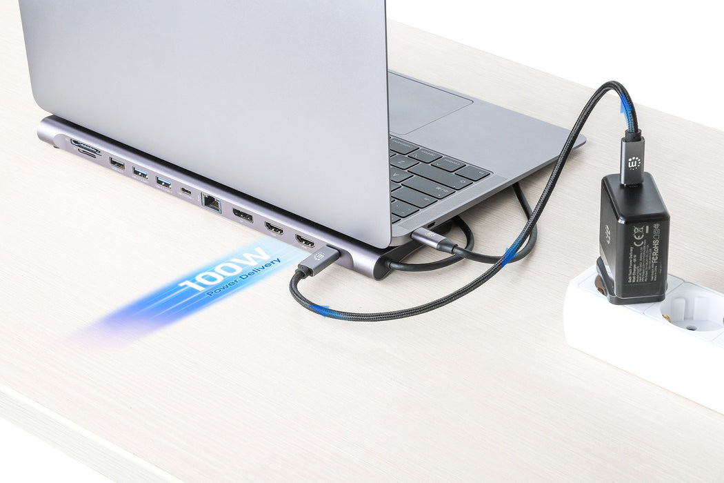 EAN 0766623190305 - Manhattan 190305 base para portátil y replicador de puertos Alámbrico USB 3.2 Gen 1 (3.1 Gen 1) Type-C Pl imagen 8