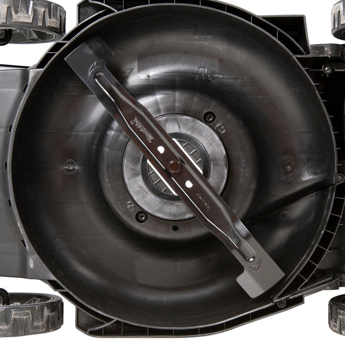 EAN 0088381756686 - Makita DLM481Z cortadora de césped Cortacésped manual Batería Negro, Azul, Metálico imagen 14