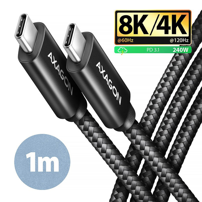 EAN 8595247907967 - Axagon BUCM4X-CM10AB cable USB USB4 Gen 3x2 1 m USB C Negro imagen 2