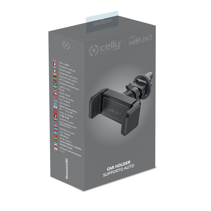 EAN 8021735746942 - Celly MOUNTVENT360BK soporte Soporte activo para teléfono móvil Teléfono móvil/smartphone Negro imagen 5