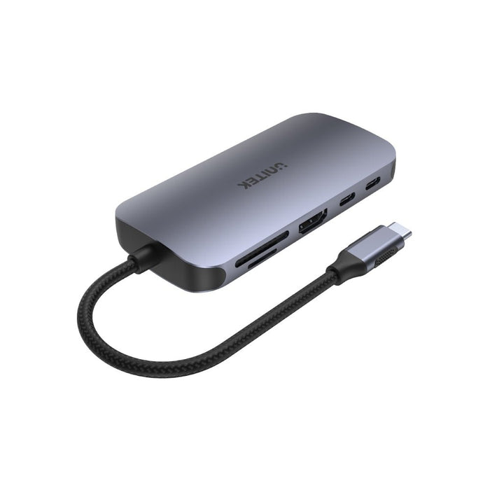 EAN 4894160047083 - UNITEK uHUB N9+ Alámbrico USB 3.2 Gen 1 (3.1 Gen 1) Type-C Gris imagen 2