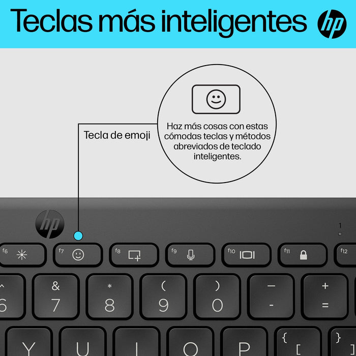 EAN 0196548515790 - HP 350 Compact Multi-Device Bluetooth Keyboard teclado Hogar QWERTY Negro imagen 16