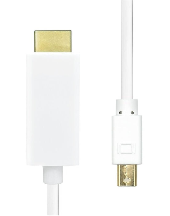 EAN 5714590105407 - ProXtend MDP1.2-HDMI-003W adaptador de cable de vídeo 3 m Mini DisplayPort Blanco imagen 1
