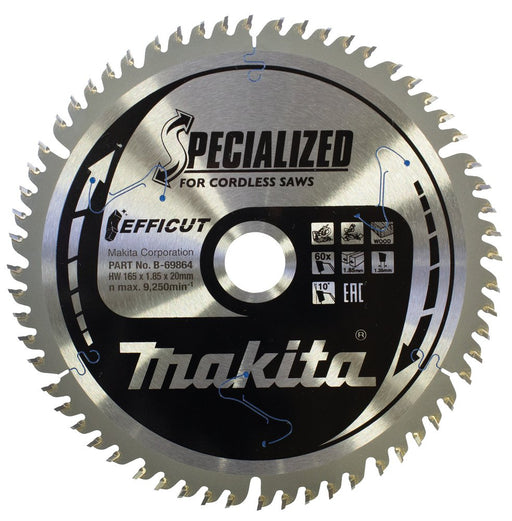 EAN 0088381549462 - Makita B-69864 hoja de sierra circular 16,5 cm 1 pieza(s) imagen 1
