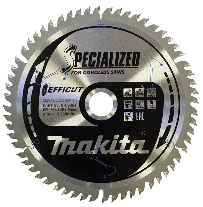 EAN 0088381549462 - Makita B-69864 hoja de sierra circular 16,5 cm 1 pieza(s) imagen 1