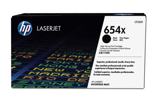 EAN 0886112501174 - HP 654X High Yield Black Original LaserJet Toner Cartridge cartucho de tóner 1 pieza(s)imagen 1)