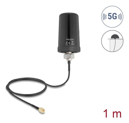 EAN 4043619814732 - DeLOCK 81473 antena para red Antena omnidireccional SMA 4 dBi imagen 1