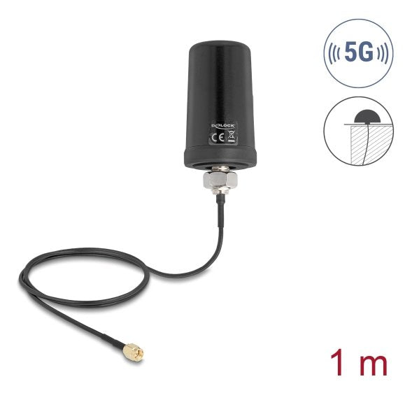 EAN 4043619814732 - DeLOCK 81473 antena para red Antena omnidireccional SMA 4 dBi imagen 1