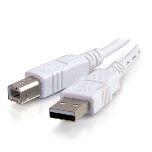 EAN 0757120815624 - C2G 3m USB 2.0 A/B Cable cable USB USB A USB B Blanco imagen 1