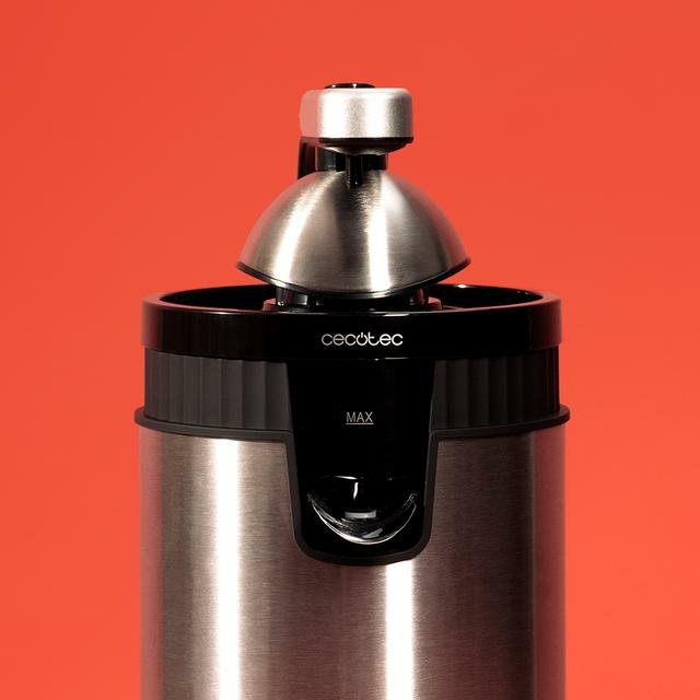 EAN 8435484033633 - Cecotec Xqueeze RetroJuice 600 Steel Licuadora centrífuga 600 W Negro, Metálico imagen 7