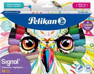 EAN 4012700825070 - Pelikan 825078 marcador 16 pieza(s) Punta de cincel Multicolor imagen 1