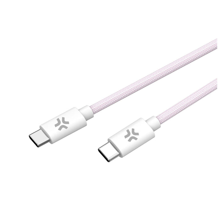 EAN 8021735207696 - Celly USBCUSBCCOTTPK cable USB 1,5 m USB C Rosa, Blanco imagen 2