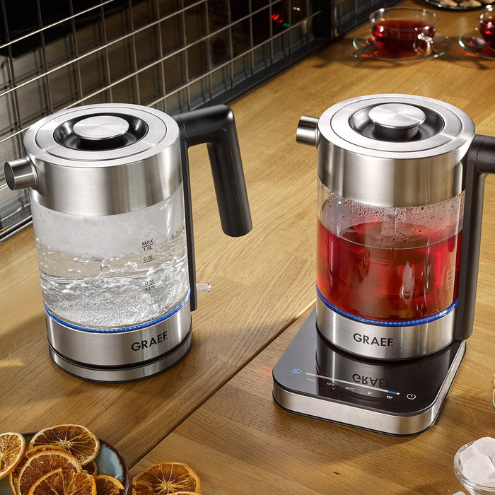 EAN 4001627026394 - Graef WK300 tetera eléctrica 1 L 2000 W Negro, Acero inoxidable, Transparente imagen 2