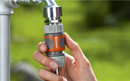 EAN 4078500011969 - Gardena 18216-20 accesorio para manguera Conector de manguera Plástico, Caucho Gris, Naranja 1 pieza(s) imagen 3