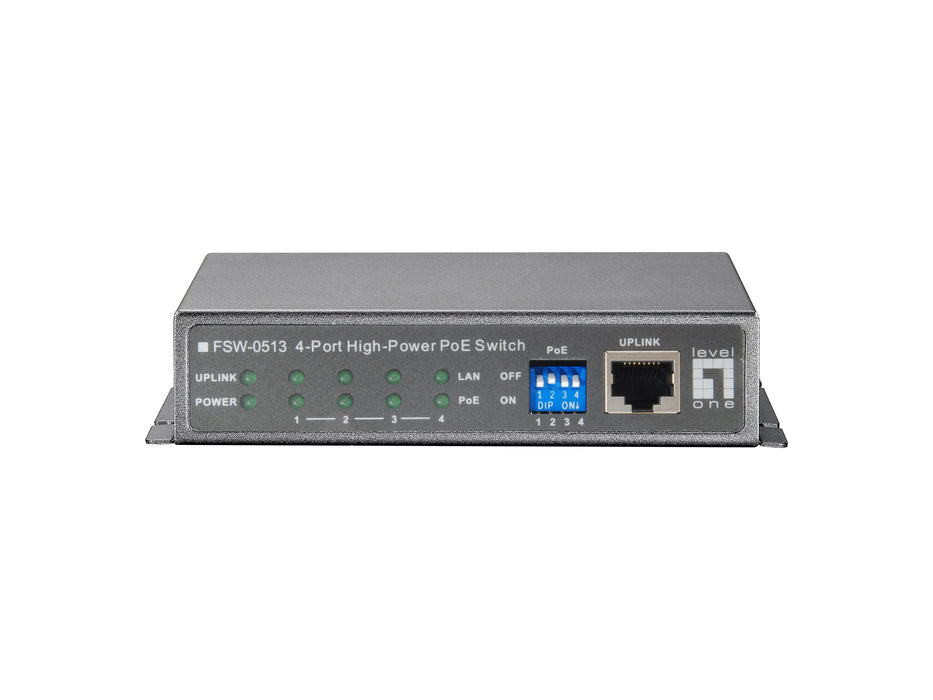 EAN 4015867154564 - LevelOne FSW-0513 switch Fast Ethernet (10/100) Energía sobre Ethernet (PoE) Negro, Gris imagen 3