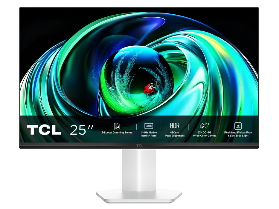 EAN 5901292529048 - TCL 25G54 pantalla para PC 63,5 cm (25") 1920 x 1080 Pixeles Full HD QLED Blanco imagen 1