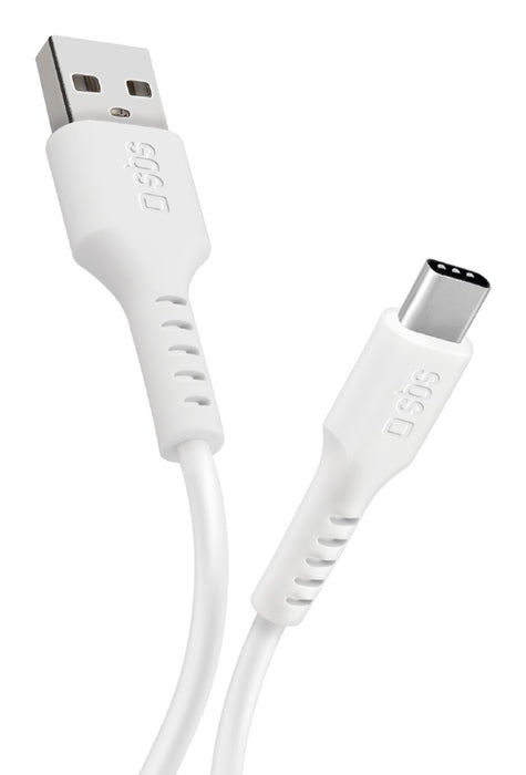 EAN 8018417457654 - SBS TECABLEMICROC10W cable USB USB 2.0 1 m USB A USB C Blanco imagen 1