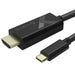 EAN 8059018361889 - Techly IADAP-USBC-HDMI5TY adaptador de cable de vídeo 5 m USB Tipo C HDMI tipo A (Estándar) Negro imagen 1