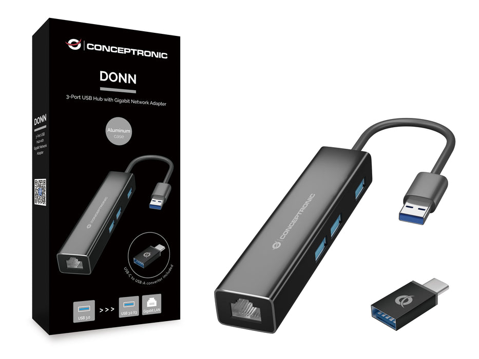 EAN 4015867225868 - Conceptronic DONN07BA USB 3.2 Gen 1 (3.1 Gen 1) Type-A Negro imagen 4