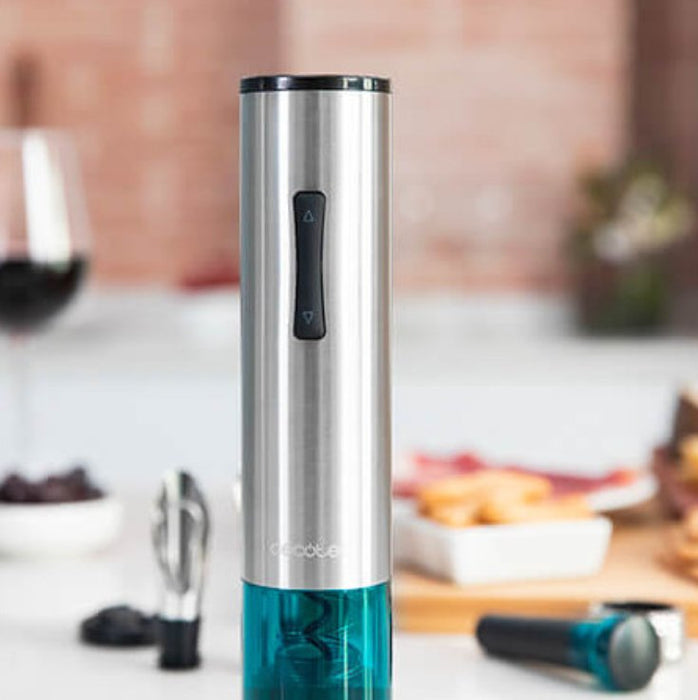 EAN 8435484023108 - Cecotec 02310 sacacorchos Abridor de vino eléctrico Azul, Acero inoxidable imagen 4
