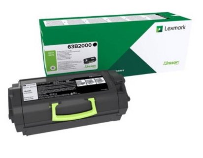 EAN 0734646645454 - Lexmark 63B2000 cartucho de tóner 1 pieza(s) Original Negro imagen 1