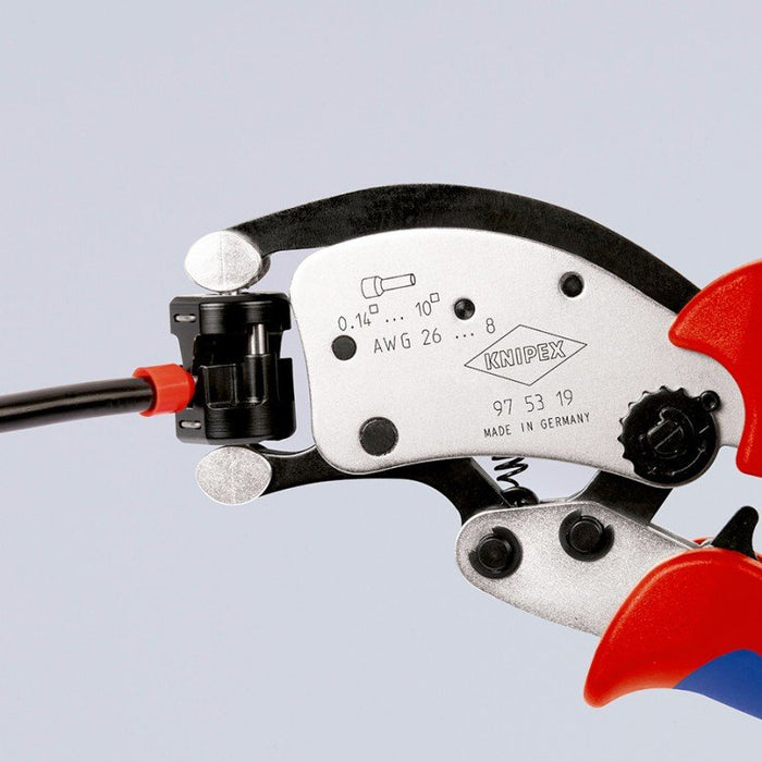 EAN 4003773088097 - Knipex 97 53 19 crimpadora Herramienta para prensar Negro, Azul, Rojo imagen 11