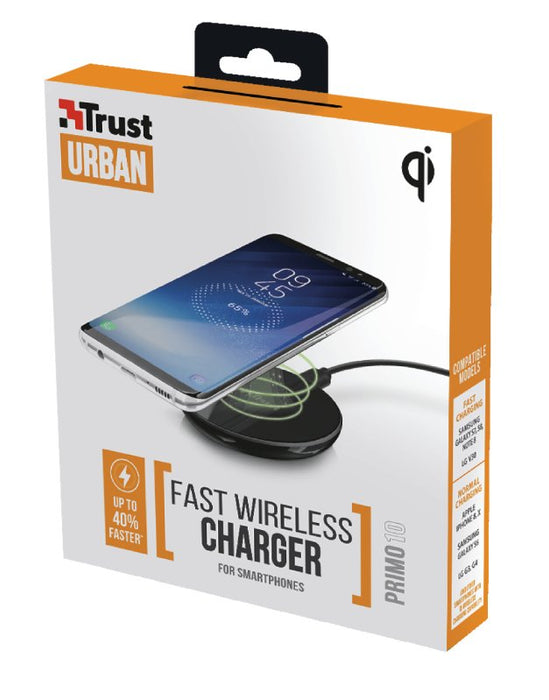 EAN 8713439228618 - Trust Primo10 Smartphone Negro USB Cargador inalámbrico Carga rápida Interior imagen 5