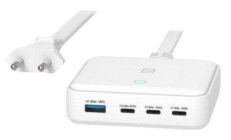 EAN 8020252196711 - Tucano MA-DEGAN100-EU-W cargador de dispositivo móvil Portátil, Smartphone, Tableta Blanco Corriente alte imagen 5