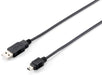 EAN 4015867107829 - Equip 128521 cable USB USB 2.0 USB A Mini-USB B Negro imagen 1