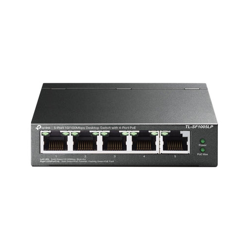 EAN 6935364052782 - TP-Link TL-SF1005LP switch No administrado Fast Ethernet (10/100) Energía sobre Ethernet (PoE) Negro imagen 1