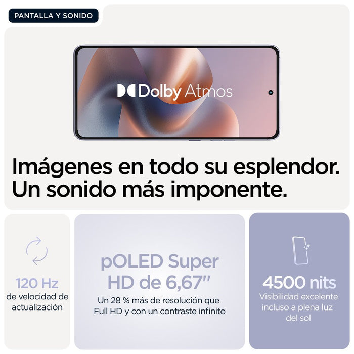 EAN 840493600109 - Motorola moto g86 power 5G 16,9 cm (6.67") SIM doble Android 15 USB Tipo C 12 GB 256 GB 6720 mAh Lila imagen 24
