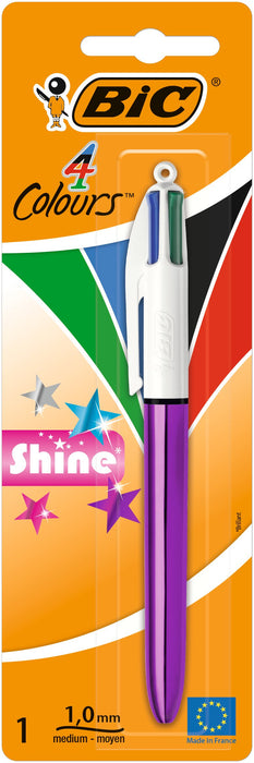 EAN 3086123307513 - BIC Shine Negro, Azul, Verde, Rojo Bolígrafo multifunción Medio 1 pieza(s) imagen 1