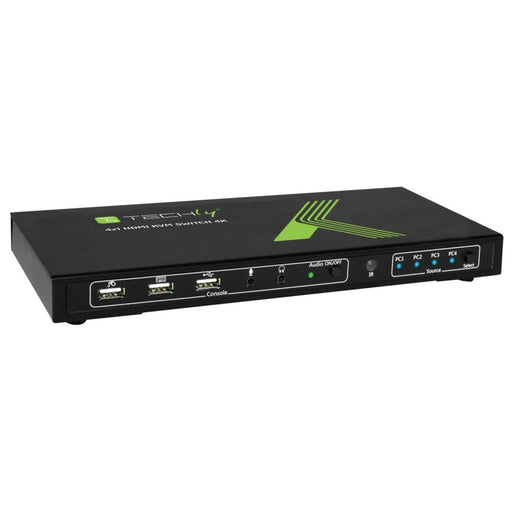 EAN 8054529028702 - Techly 4x1 USB HDMI KVM Switch 4Kx2K IDATA KVM-HDMI4U interruptor KVM Negro imagen 2