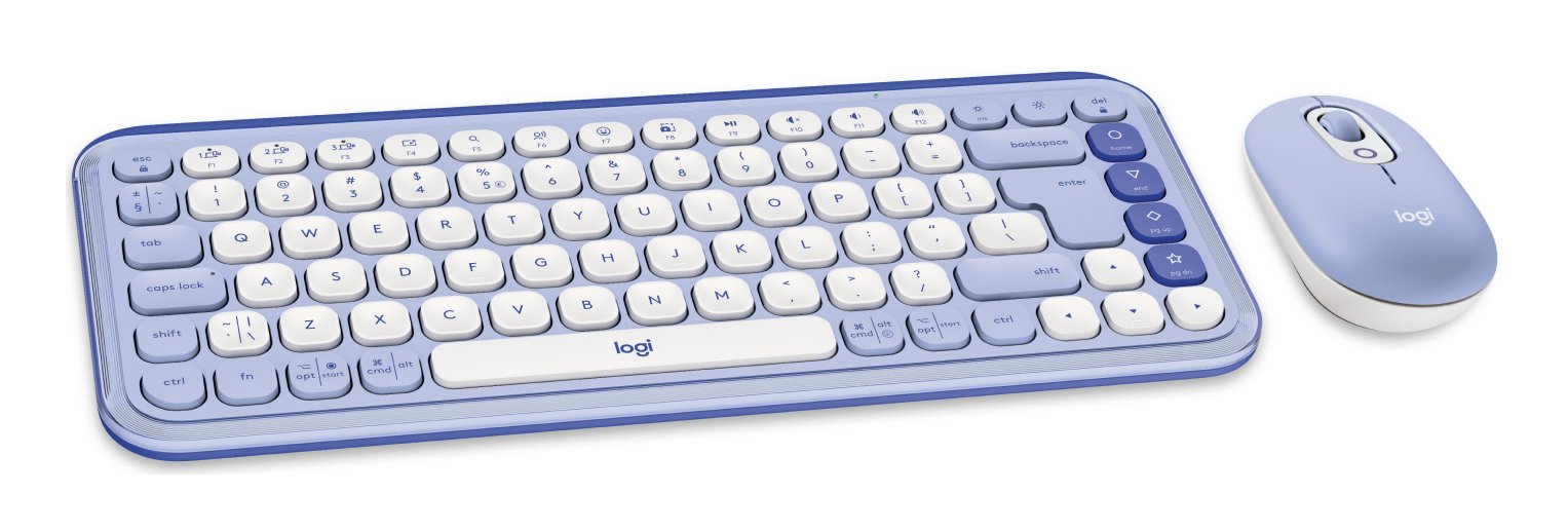 EAN 5099206127692 - Logitech 920-013078 teclado Ratón incluido Universal Bluetooth QWERTY Internacional de EE.UU. Lila, Blanc imagen 2