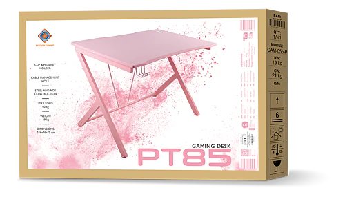 EAN 7333048057273 - Deltaco Gaming GAM-055-P escritorio para ordenador Rosa imagen 7