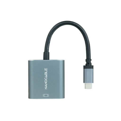 EAN 8433281012868 - Nanocable 10.16.4103-G adaptador de cable de vídeo 0,15 m USB Tipo C imagen 2