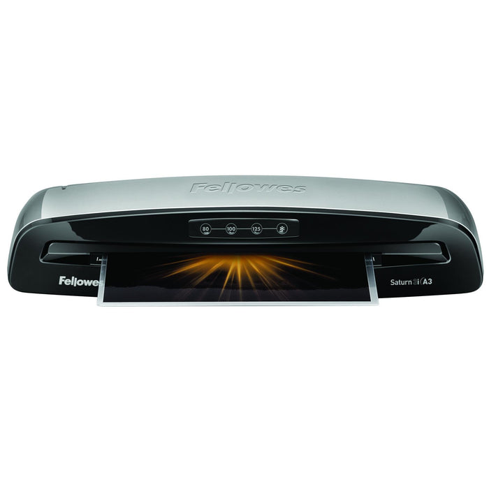 EAN 0043859679980 - Fellowes Saturn 3i Plastificadora en frío/caliente 300 mm/min Negro, Plata imagen 2