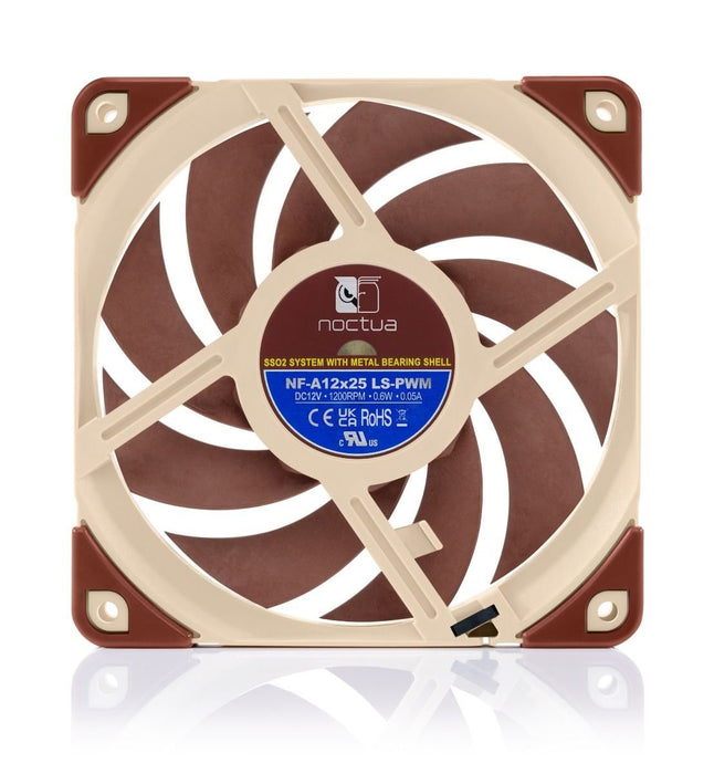 EAN 9010018100556 - Noctua NF-A12x25 Carcasa del ordenador Ventilador 12 cm Beige, Marrón imagen 4