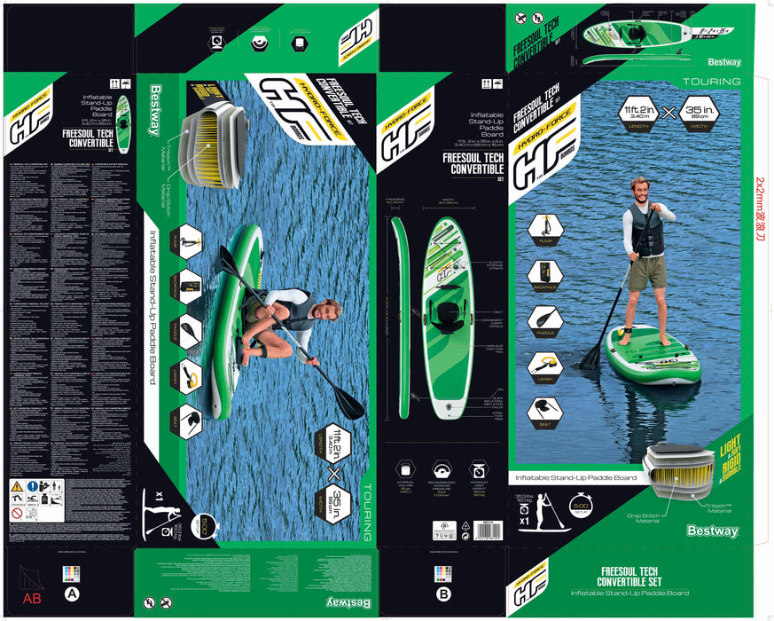 EAN 6942138952780 - Bestway 65310 tabla de surf Tabla de stand up paddle (SUP) imagen 41
