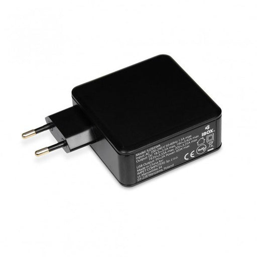 EAN 5901443053859 - iBox IUZ65WA adaptador e inversor de corriente Auto 65 W Negro imagen 1