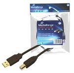 EAN 4260057126450 - MediaRange MRCS101 cable USB 1,8 m USB A USB B Negro imagen 1