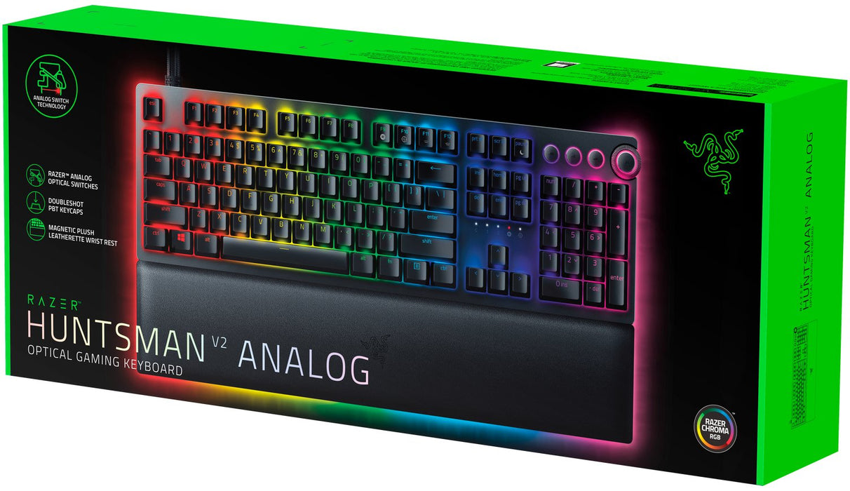 EAN 8886419346630 - Razer Huntsman V2 Analog teclado Juego USB QWERTY Inglés de EE. UU. Negro imagen 12