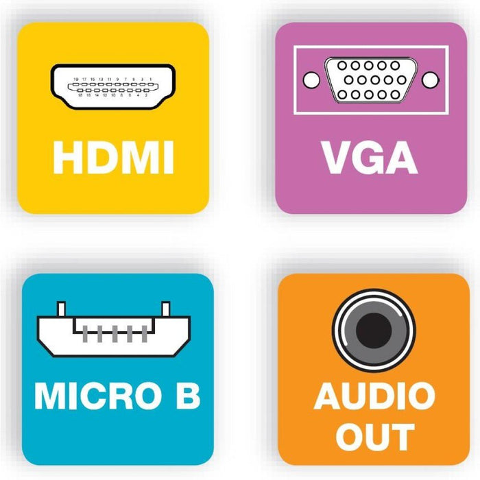 EAN 8057685306301 - Techly HDMI - VGA+3.5mm+Micro USB B M/F 0,15 m Negro imagen 12