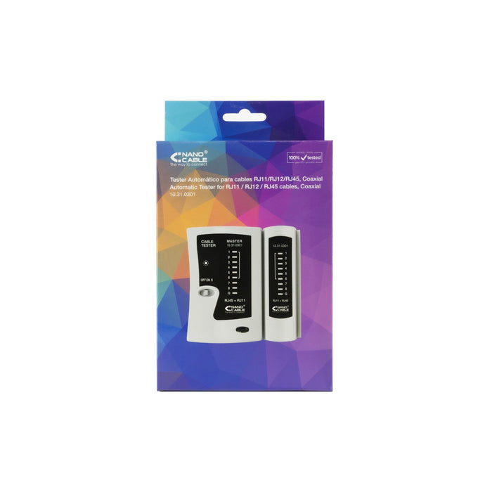 EAN 8433281001275 - Nanocable 10.31.0301 comprobador de cables de red Gris imagen 6
