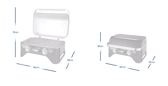 EAN 3138522114220 - Campingaz Attitude 2100 EX Parrilla Mesa Gas Negro, Acero inoxidable 5000 W imagen 9