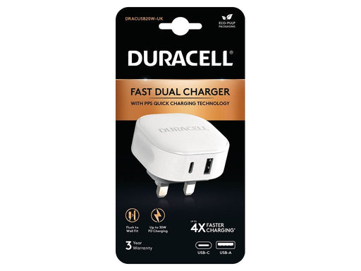 EAN 5056304311538 - Duracell DRACUSB20W-UK cargador de dispositivo móvil Blanco imagen 2