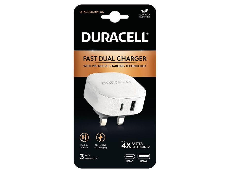 EAN 5056304311538 - Duracell DRACUSB20W-UK cargador de dispositivo móvil Blanco imagen 2